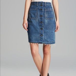 Rag & bone denim skirt